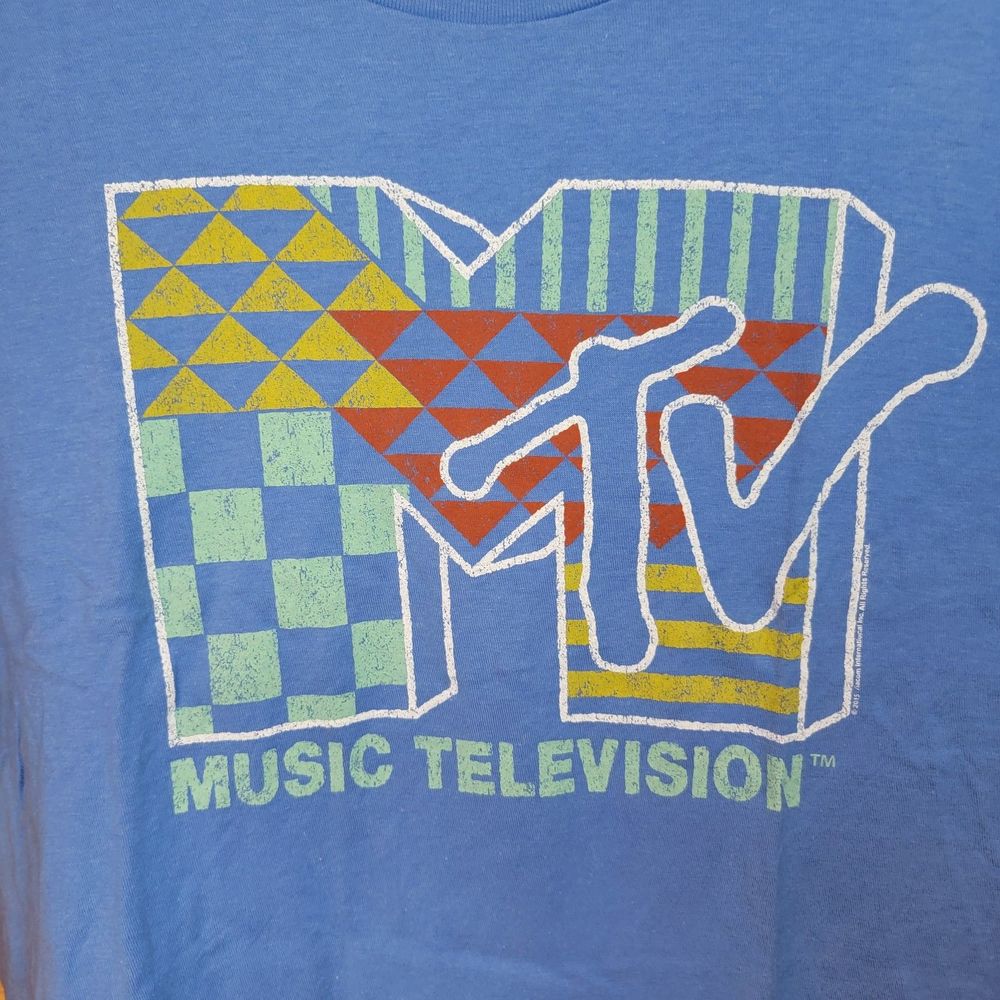 MTV Graphic Tee Old Navy Collectabilitees SS Blue - Size XL